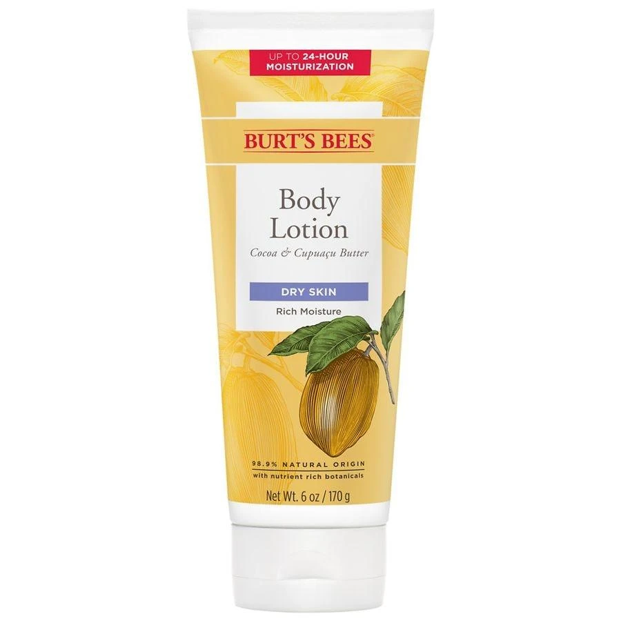 Burt's Bees Butter Body Lotion for Dry Skin Cocoa & Cupuacu Butters 1