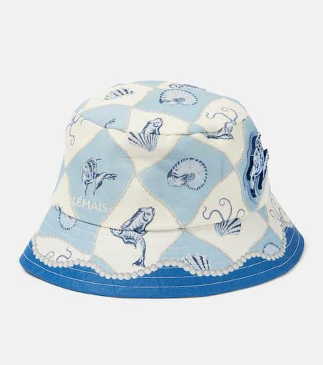 ALÉMAIS Pia linen bucket hat 4