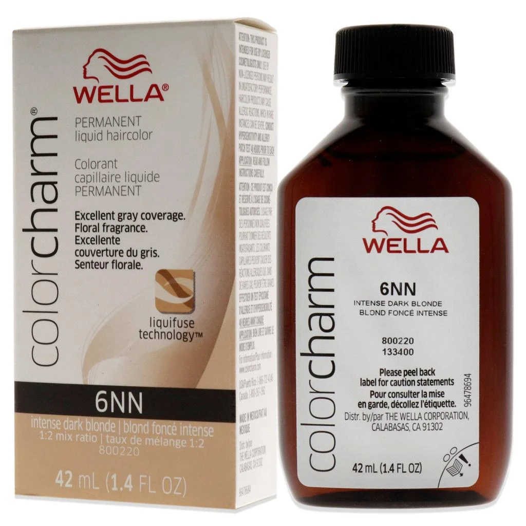 Wella Color Charm Permanent Liquid Haircolor - 6NN Intense Dark Blonde by  for Unisex - 1.4 oz Hair Color 4