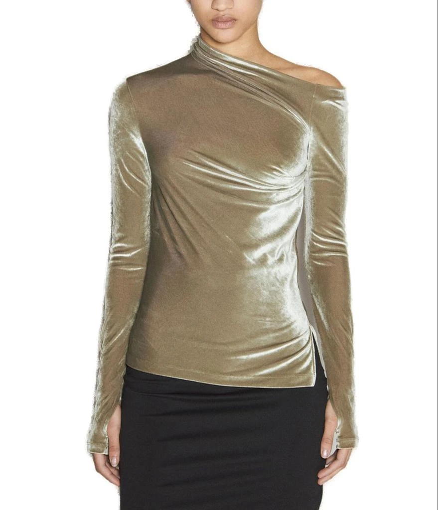 Helmut Lang Helmut Lang Velvet Asymmetric Top 1