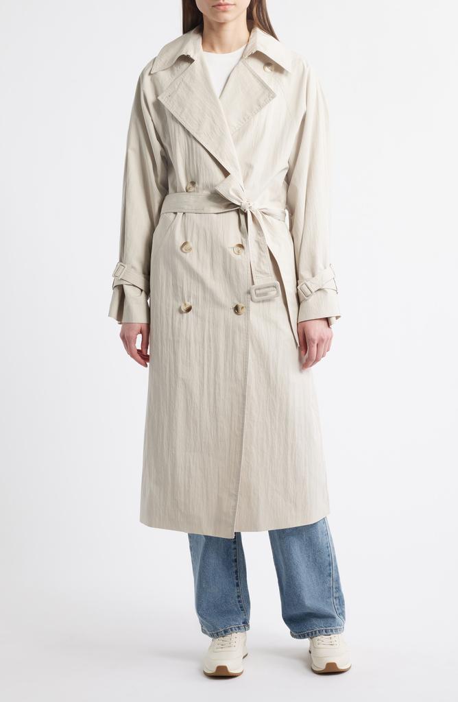 Bernardo Double Breasted Belted Trench Coat