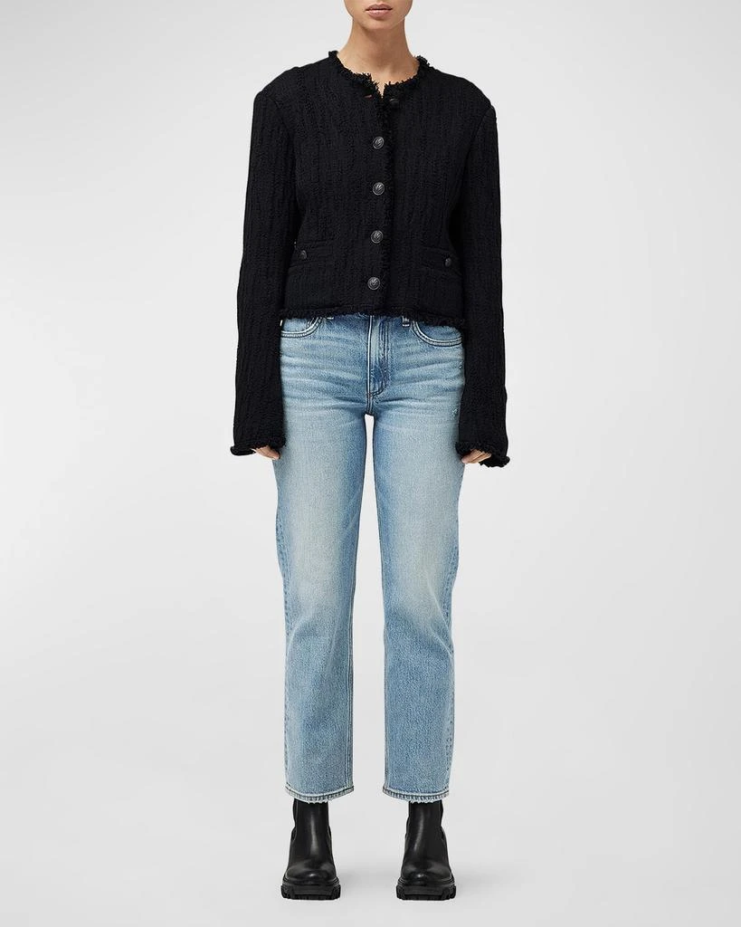Rag & Bone Harlow Mid-Rise Straight Jeans 3