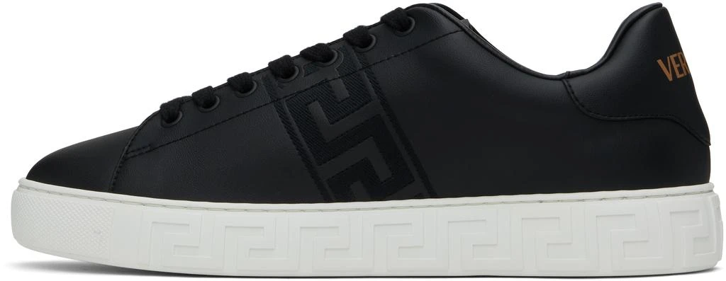 Versace Black Embroidered Greca Sneakers 3