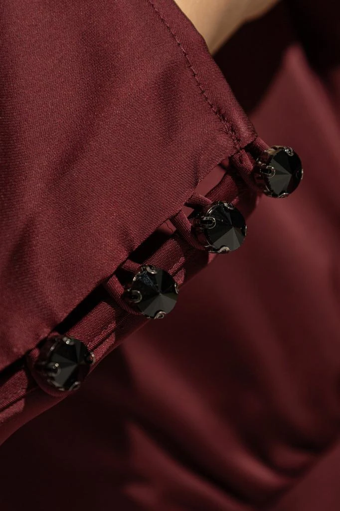 Self Portrait Self-Portrait Side-Slit Midi Dress 4