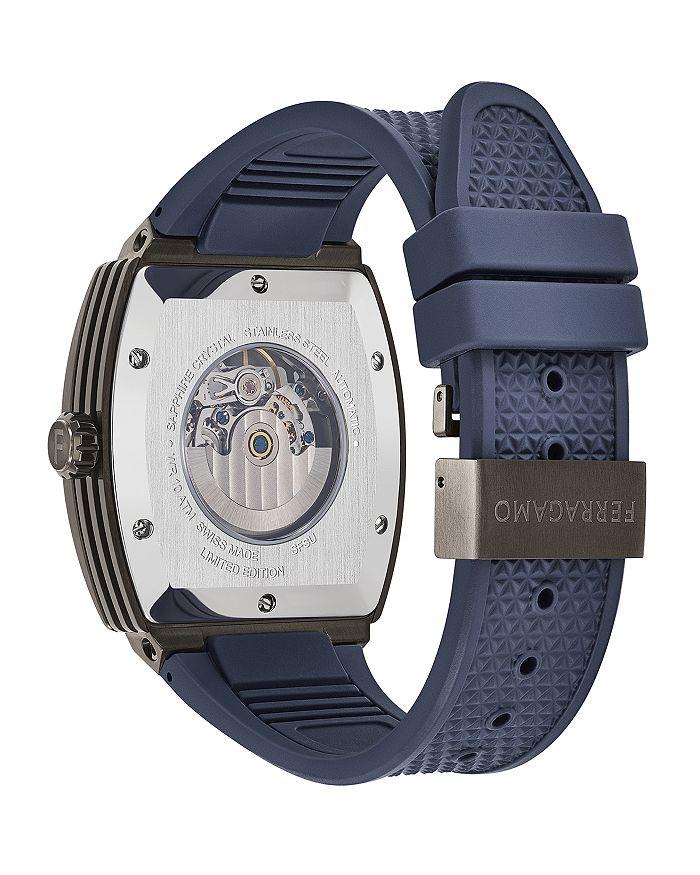 Ferragamo F-80 Tonneau Skeleton Watch, 42mm