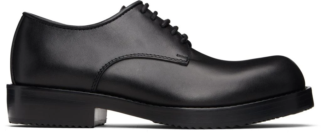 Dries Van Noten Black Leather Derbys 1