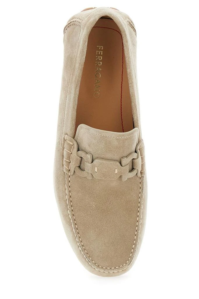 Salvatore Ferragamo Ferragamo Almond-Toe Slip-On Loafers 4
