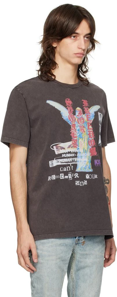 Ksubi Brown Crewneck Sinners Kash T-Shirt 2