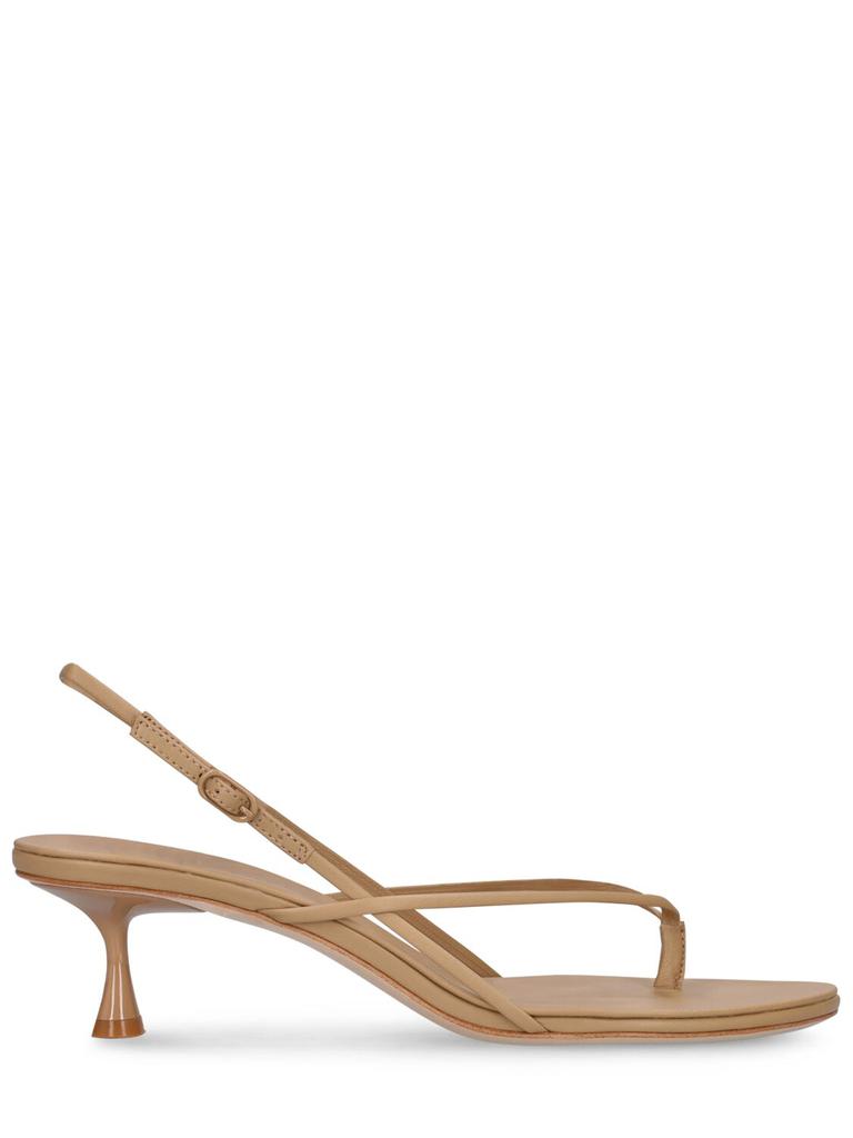 STUDIO AMELIA 50mm Wishbone Leather Sandals