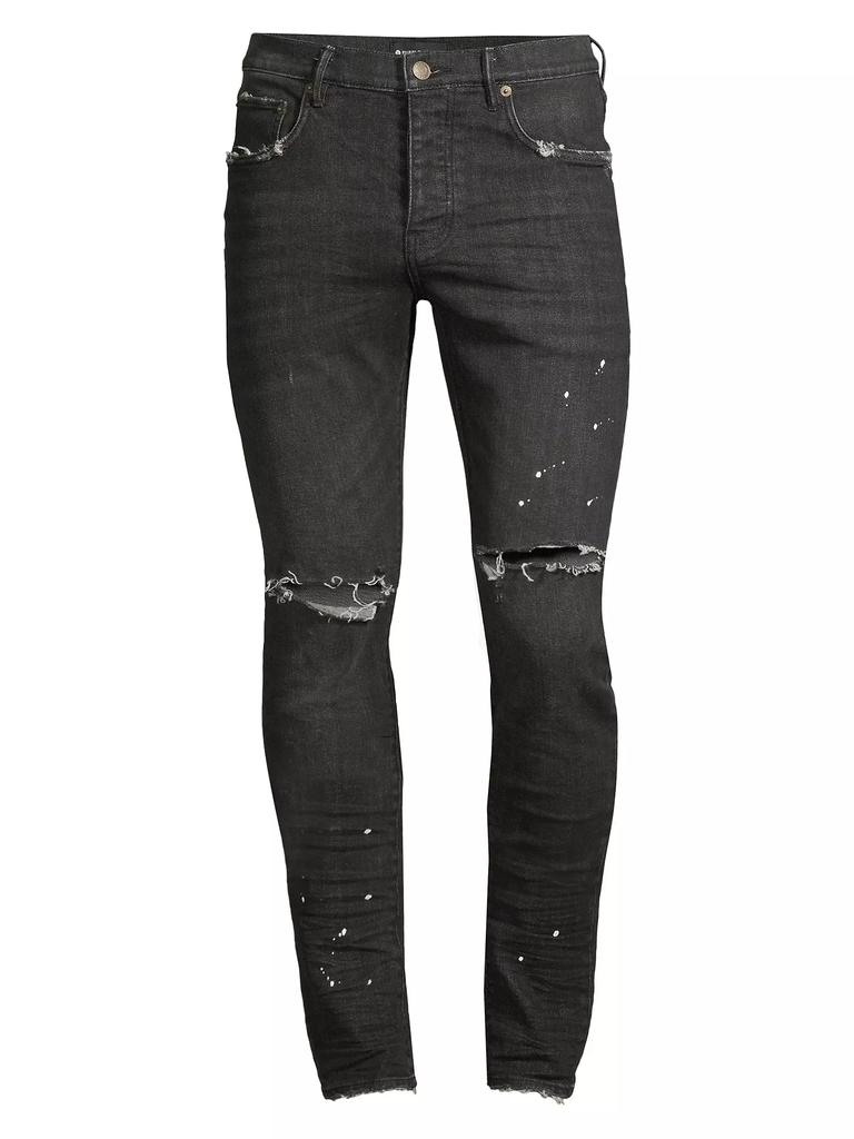 Purple Brand P001 Over Spray Slim-Fit Jeans