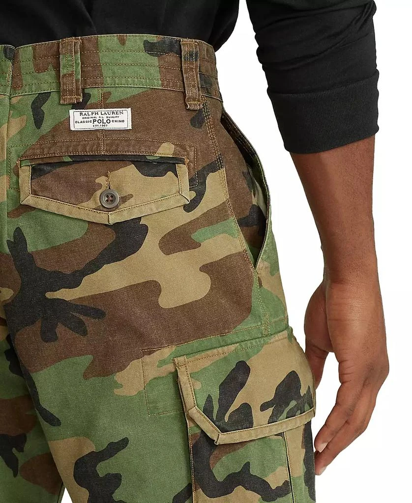 Ralph Lauren Men's Big & Tall Relaxed Fit 10" Camouflage Cotton Cargo Shorts 10