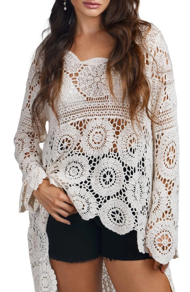 SAACHI Crocheted High-Low Cover-Up 1