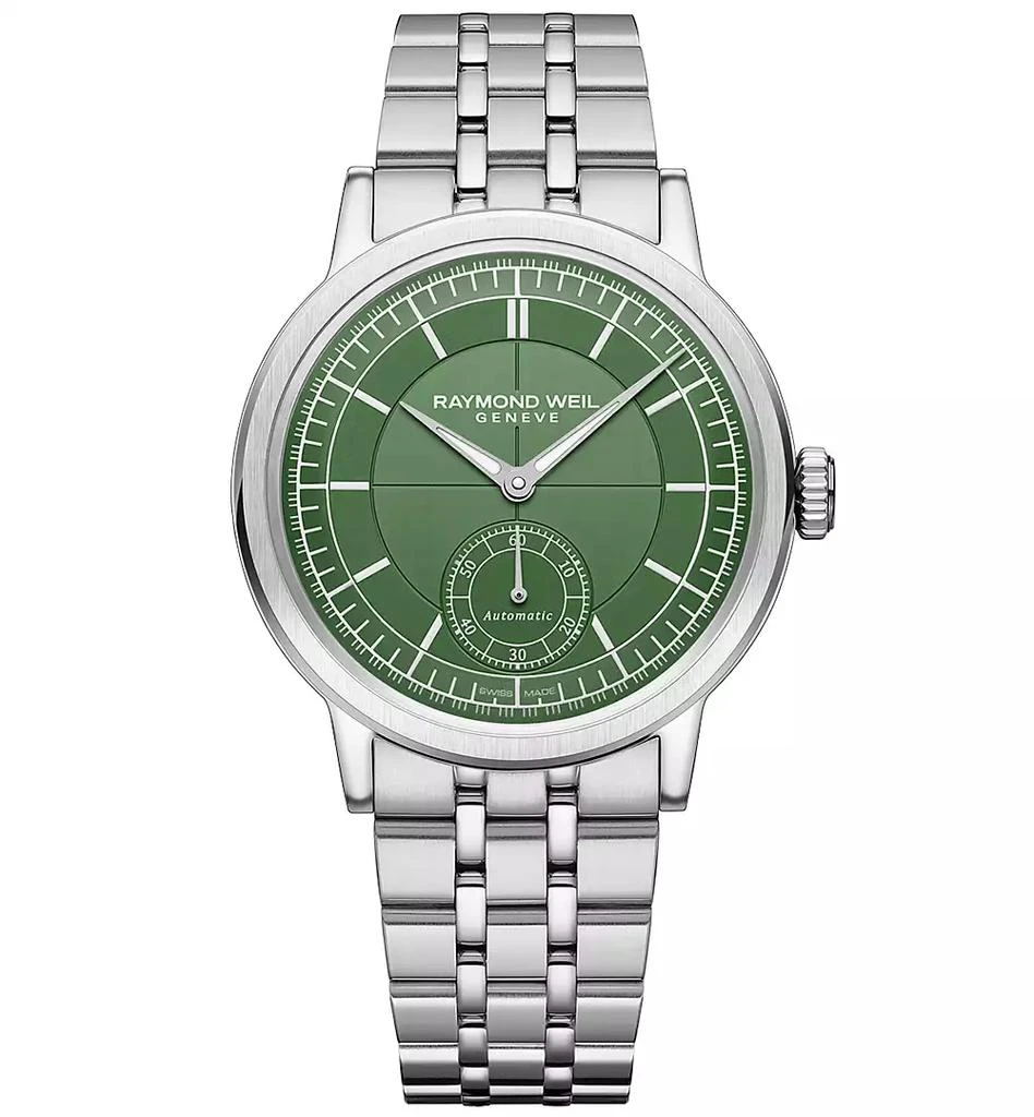 Raymond Weil Men's Swiss Automatic Millesime Small Seconds Stainless Steel Bracelet Watch 40mm 1