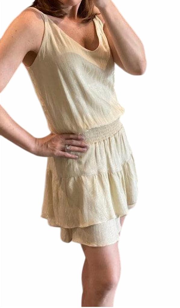 krisa Krisa - Jacquard Ruffle Skirt Dress