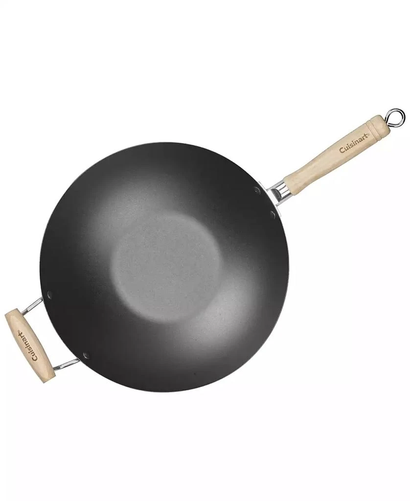 Cuisinart 14" Carbon Steel Wok with Helper Handle 2
