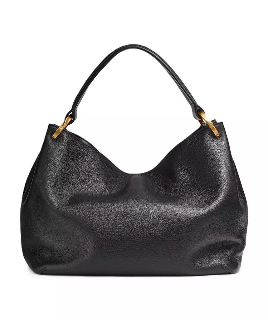 Donna Karan Glenwood Leather Shoulder with Tassel Detail 2