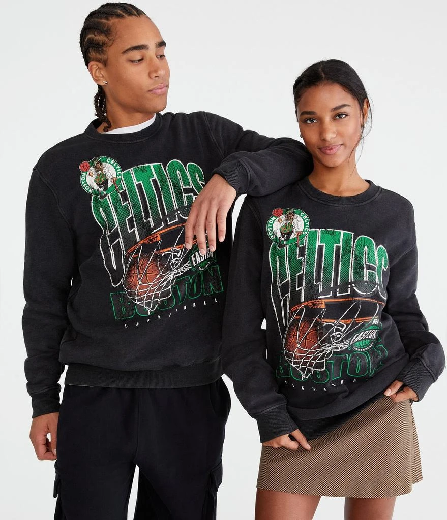 Aeropostale Boston Celtics Net Crew Sweatshirt 1