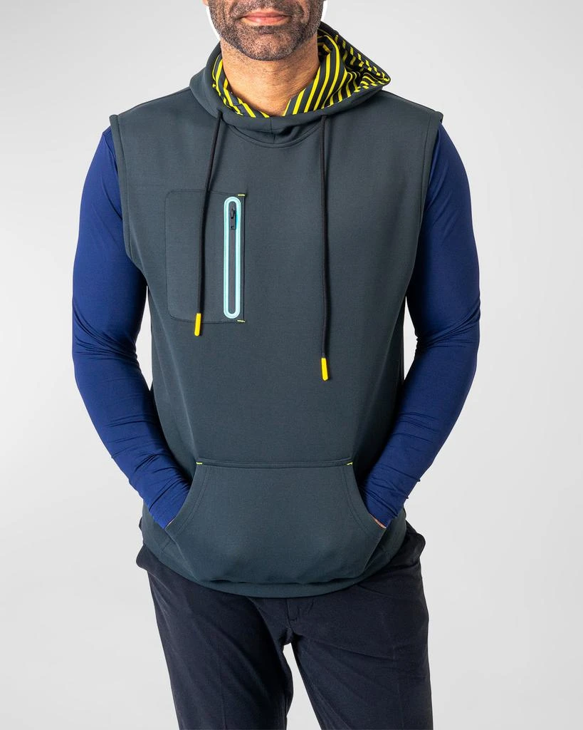 Maceoo Men's Hooded Golf Vest 1