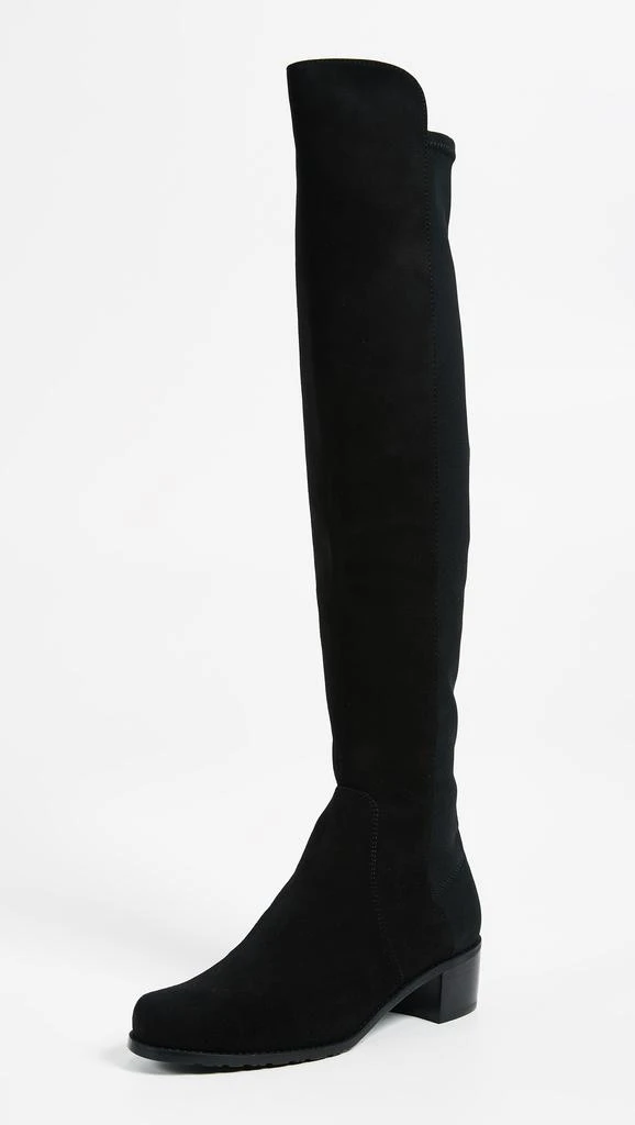 Stuart Weitzman Reserve Stretch Suede Boots 1