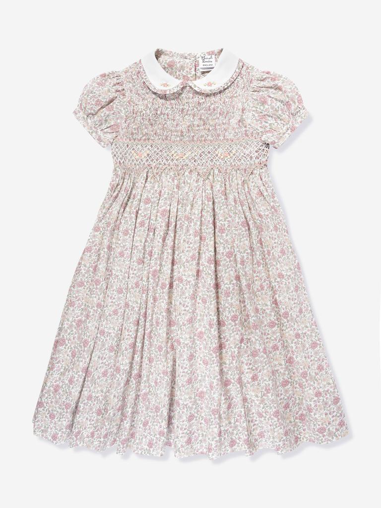 Sarah Louise Sarah Louise Girls Floral Cotton Dress in Multicolour