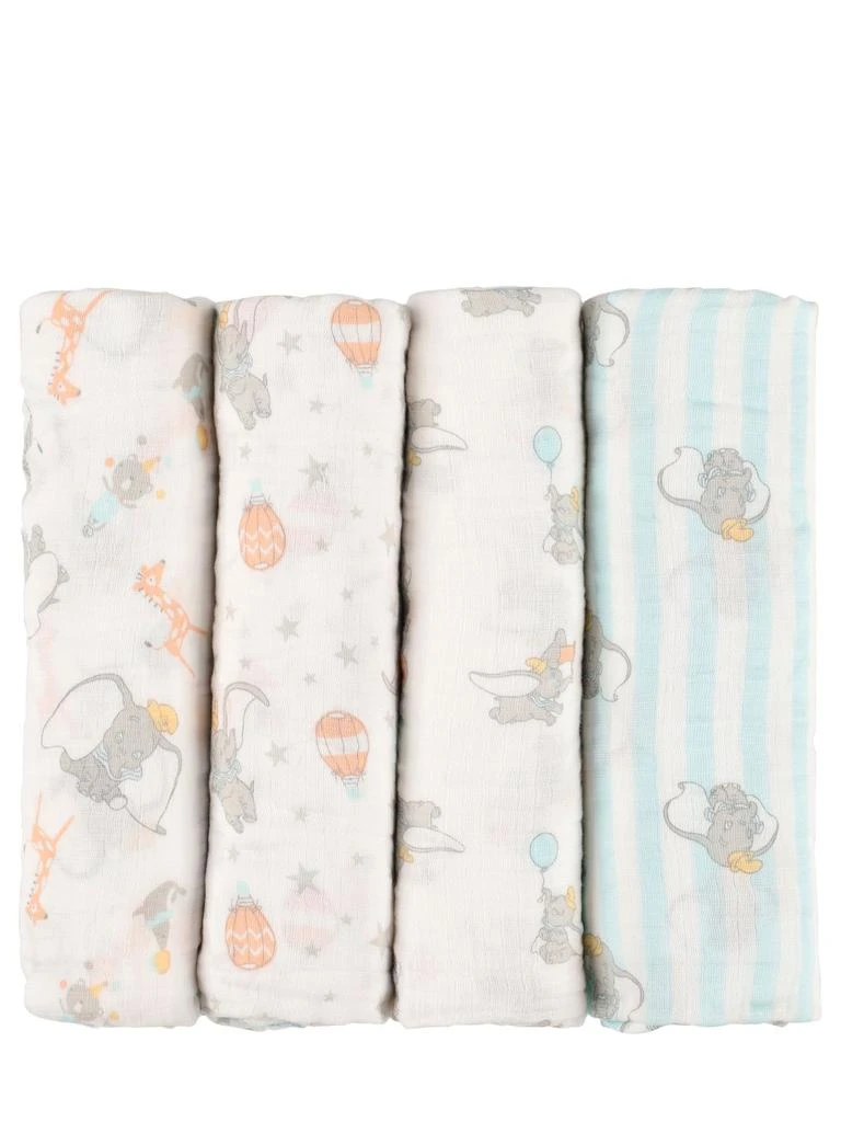 ADEN + ANAIS Set Of 4 Disney Cotton Muslin Swaddles 1