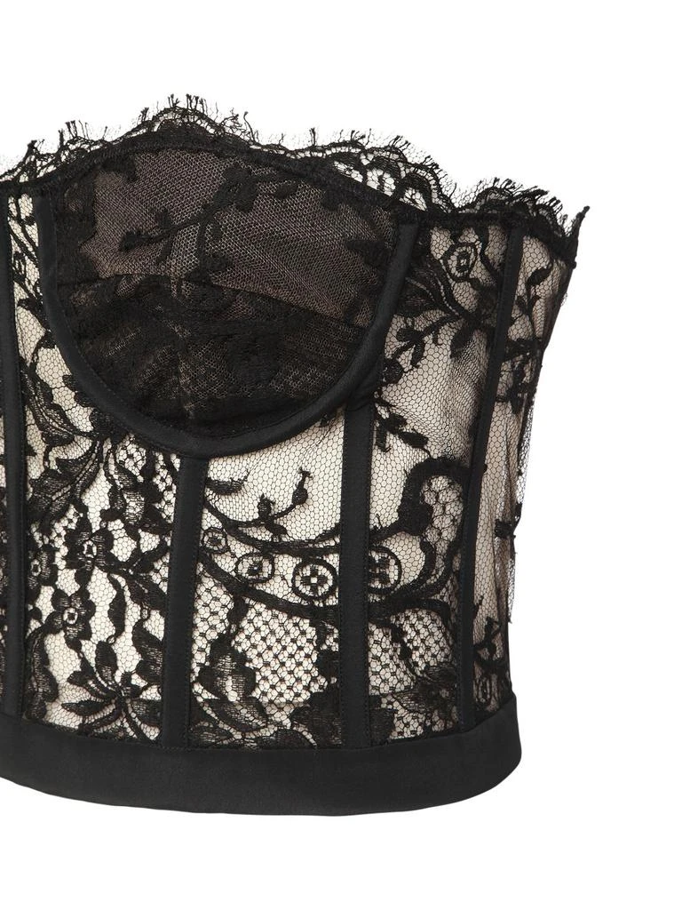 Alexander McQueen Strapless Lace Bustier Top 5