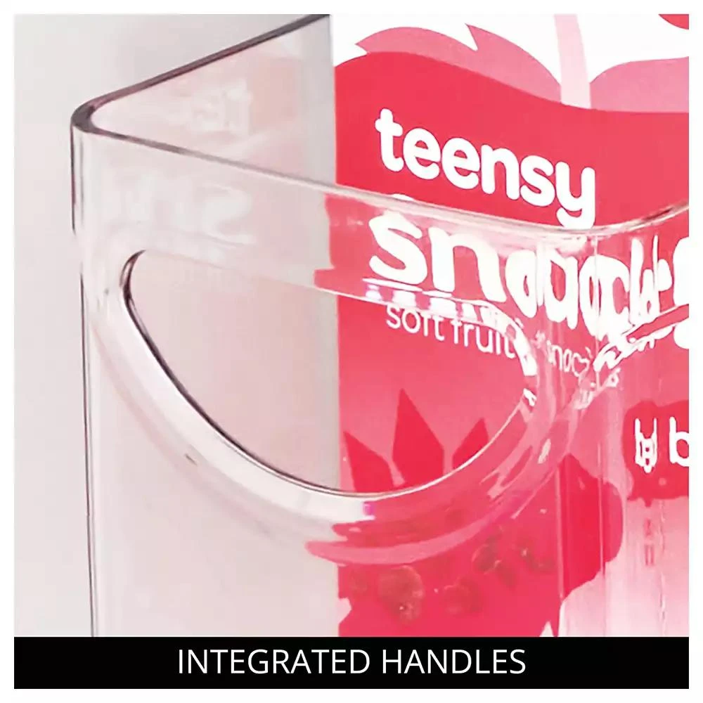 iDesign Stackable Pantry Storage Bin with Handles, Set of 2, Clear, Made in USA 8