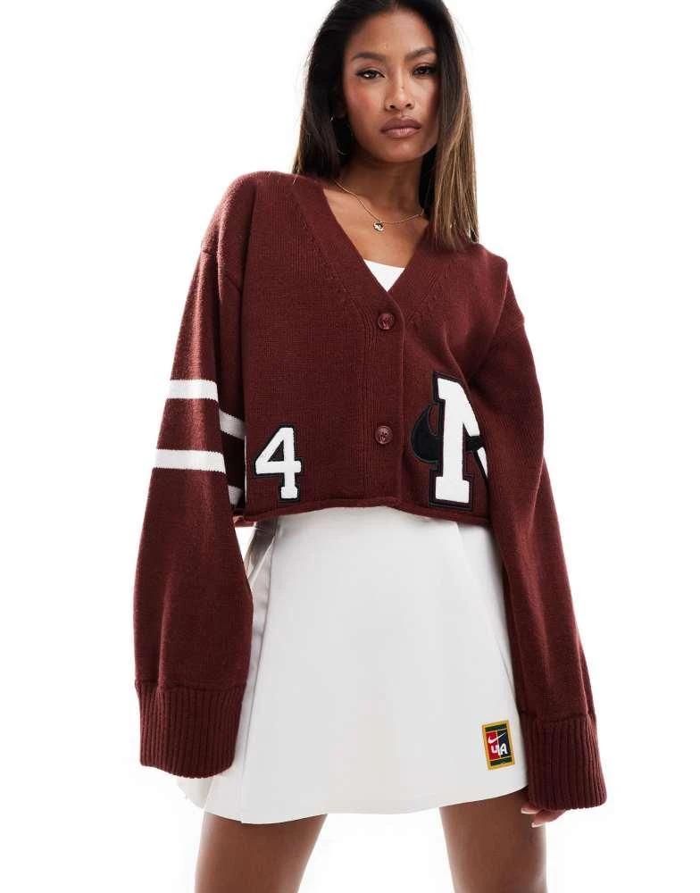 NIKE Nike YOON cardigan in burgundy 1