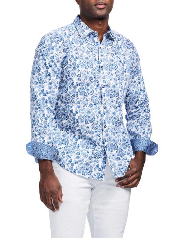 Robert Graham Lamton Paisley Cotton Shirt 6