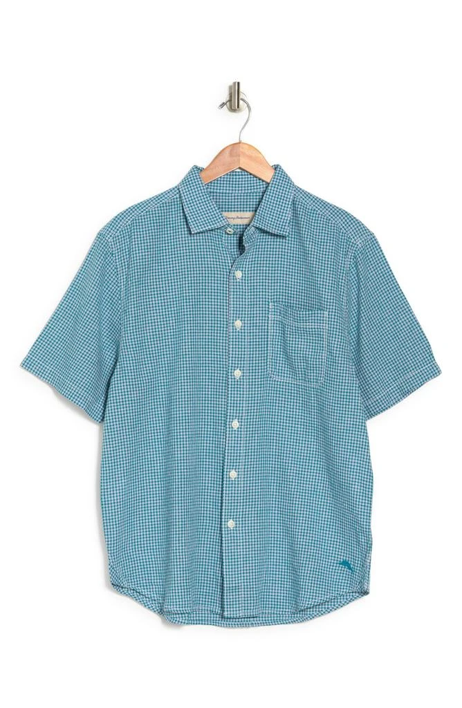 Tommy Bahama Gingham Grove Short Sleeve Linen & Cotton Shirt 3
