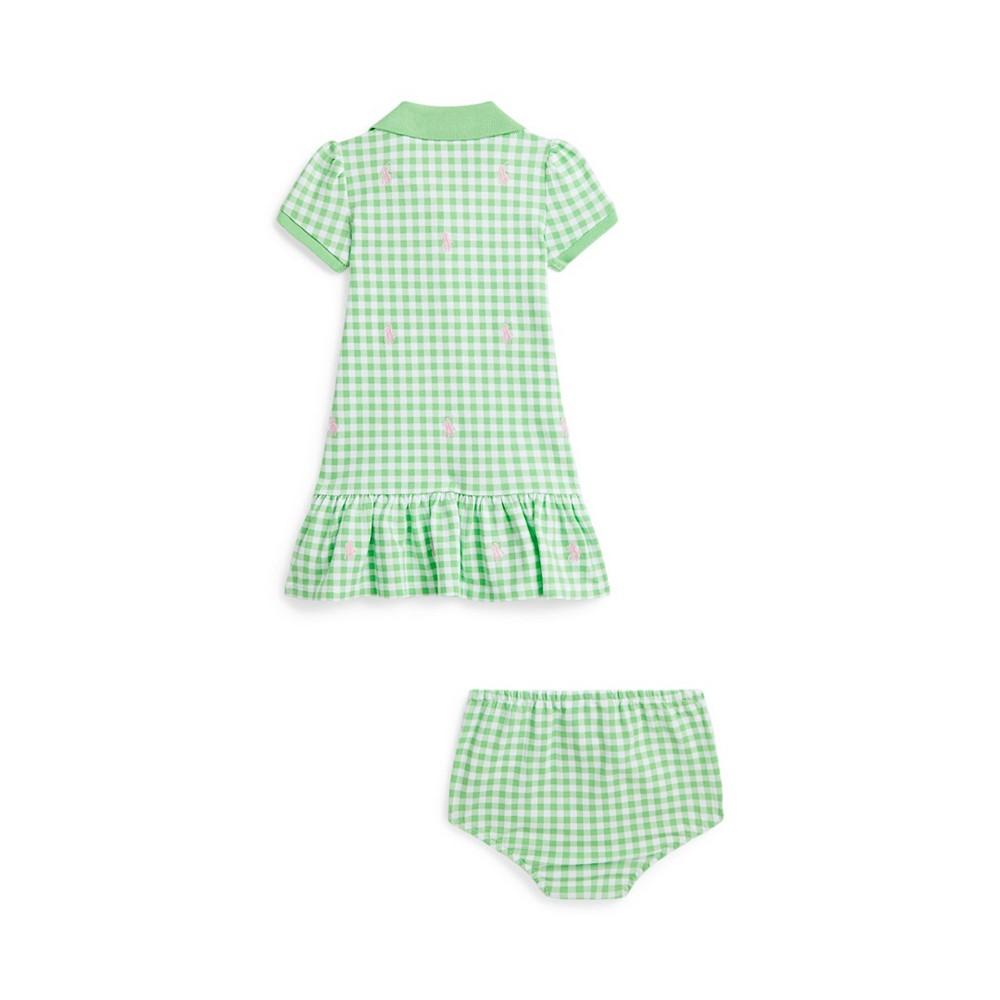 Polo Ralph Lauren Baby Girls Polo Pony Mesh Polo Dress