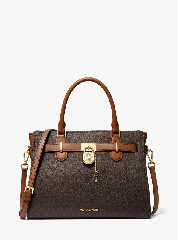 Michael Kors Hamilton Medium Logo Satchel 1