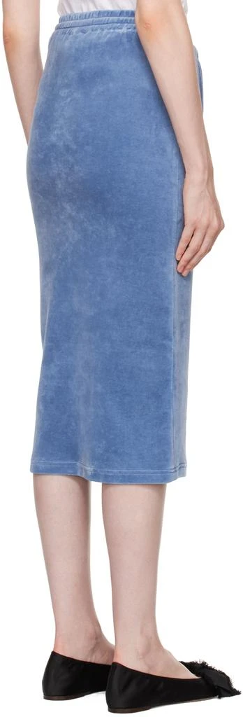 pushBUTTON Blue H-Line Midi Skirt 3