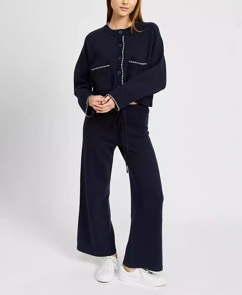 En Saison Women's Rochelle Scalloped-Trim Cardigan 4