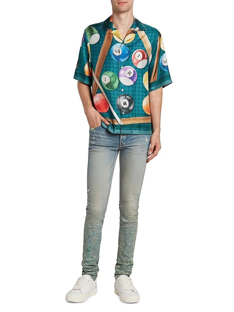 AMIRI Billiards Silk Bowling Shirt 2