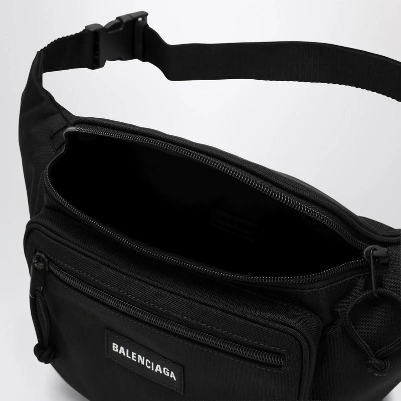Balenciaga Explorer black nylon belt bag with logo 4