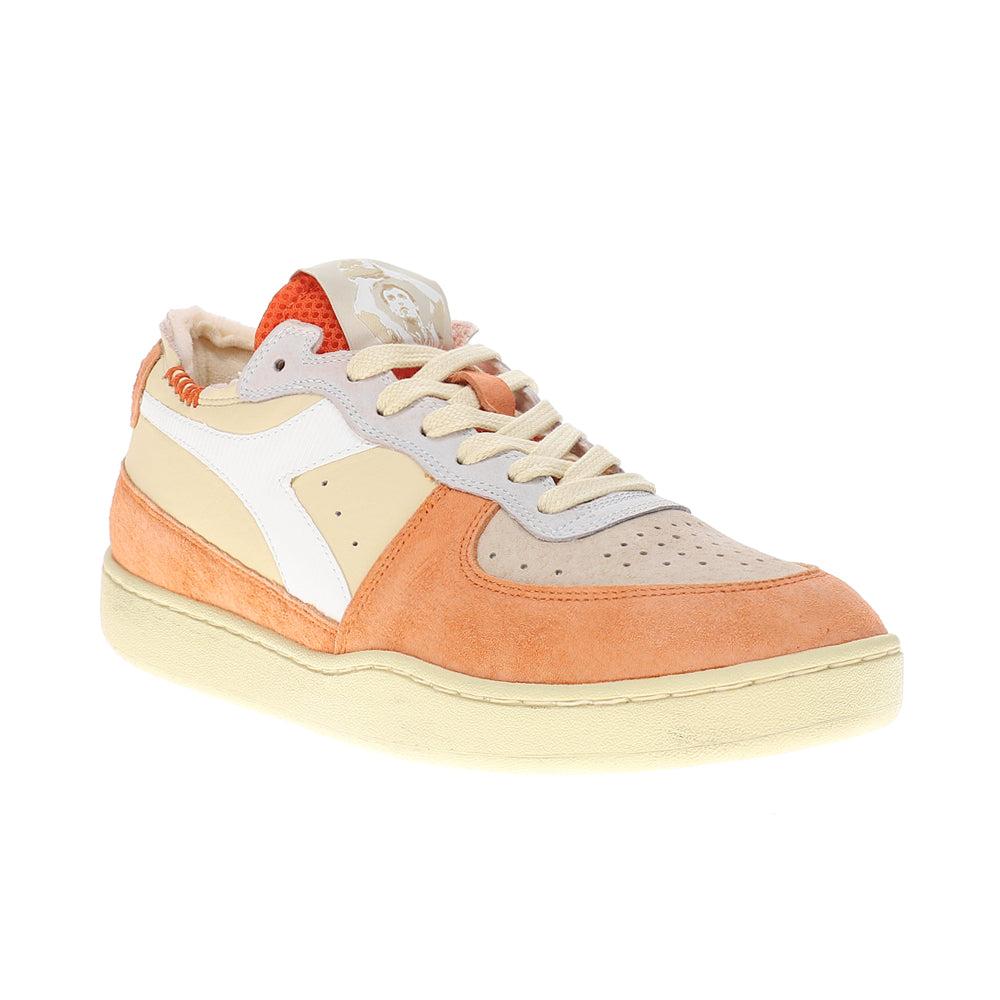 Diadora Mi Basket Row Cut Podio Italia Lace Up Sneakers