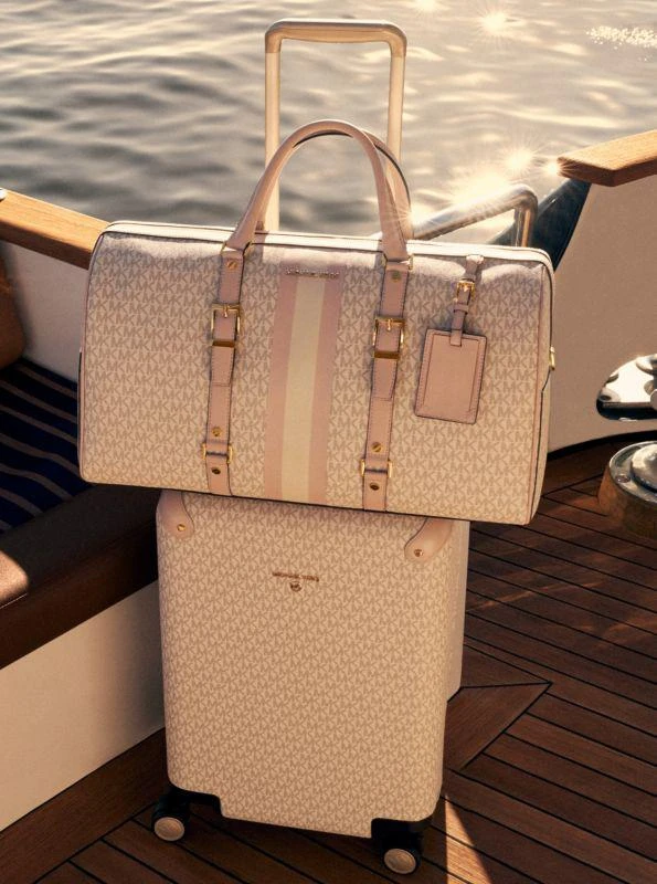 Michael Kors Bedford Travel Extra-Large Signature Logo Stripe Weekender Bag 7