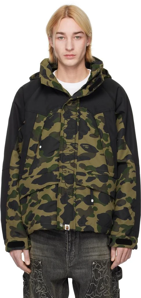 Bape Green 1st Camo Snowboard Jacket 1