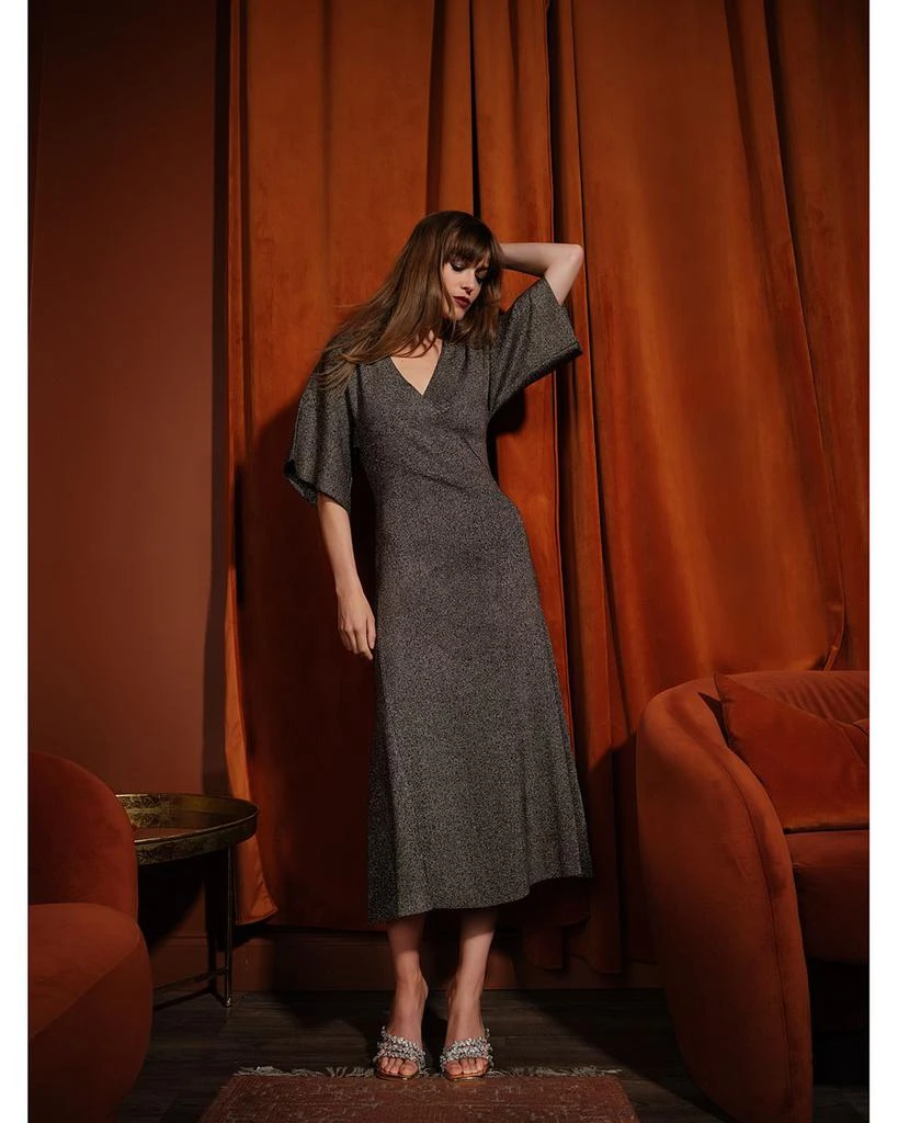 Tahari The Everly Lurex Sweater Dress 8
