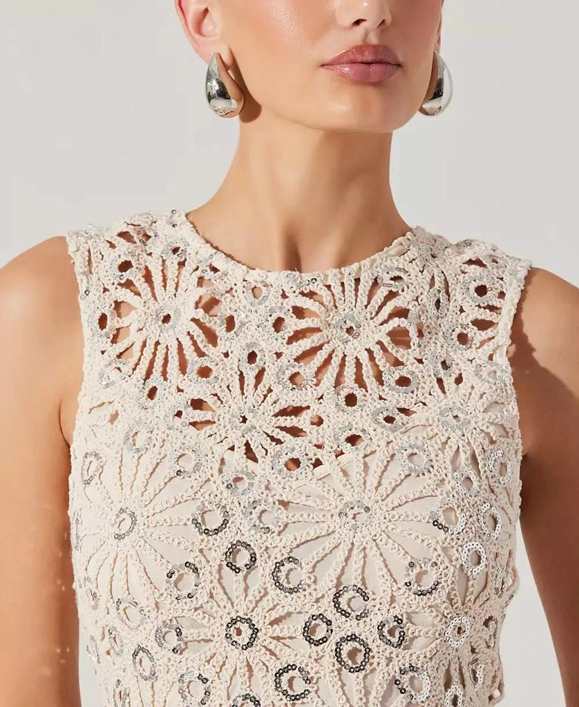 ASTR Women's Priscila Floral Crochet Dress 6