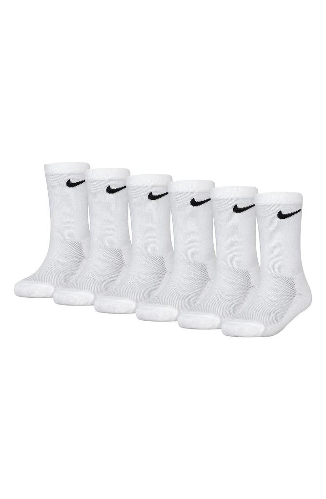 NIKE Kids' 6-Pack Performance Cushioned Crew Socks 1