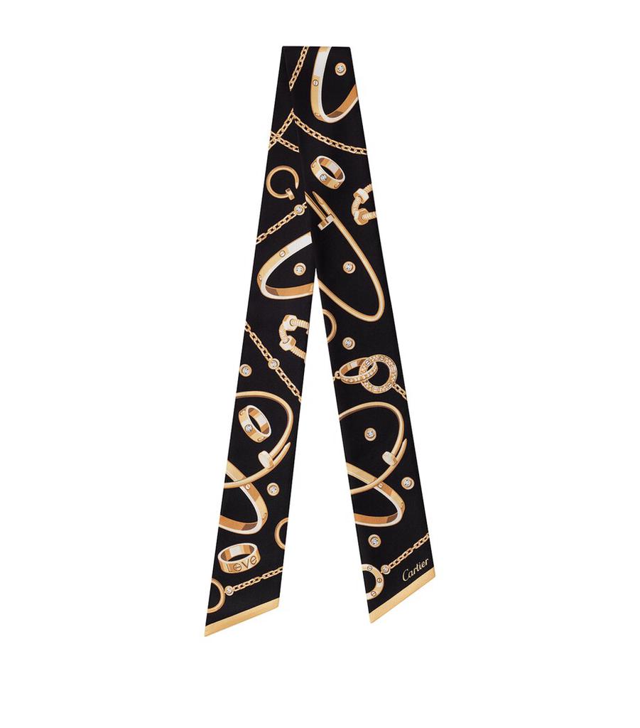 Cartier Cartier Silk Precious Mundanity Twilly - Scarves - Compare