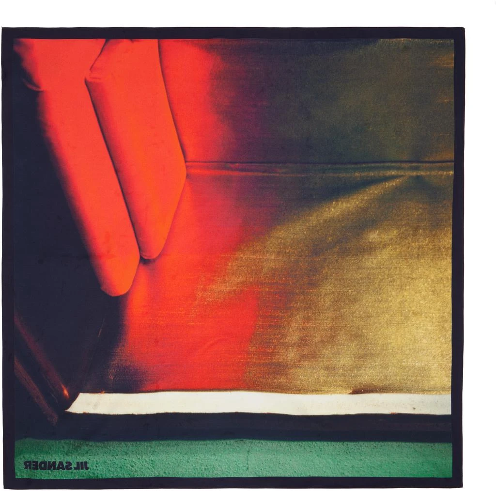 Jil Sander Multicolor Double Printed Scarf 2