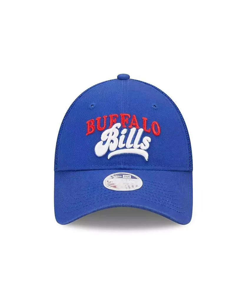 New Era Women's Royal Buffalo Bills Team Trucker 9Forty Snapback Hat 4