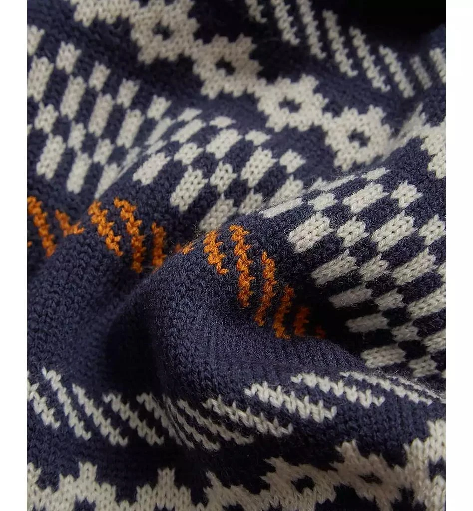 Ben Sherman Men's Chunky Knitted Fair Isle Long-Sleeve Crewneck Sweater 3