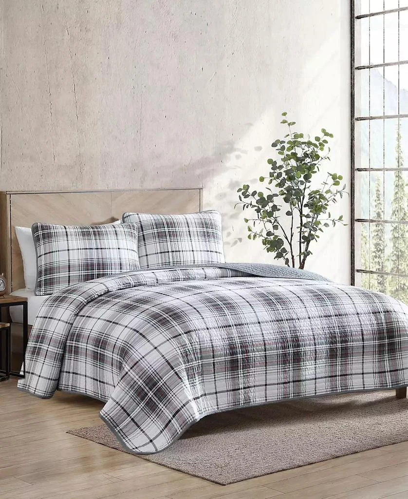 Eddie Bauer Alder Plaid Reversible 3 Piece Quilt Set 2