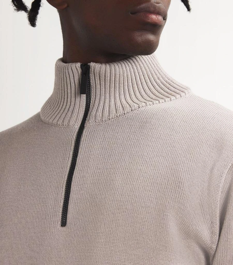 Canada Goose Wool Quarter-Zip Rosseau Sweater 6