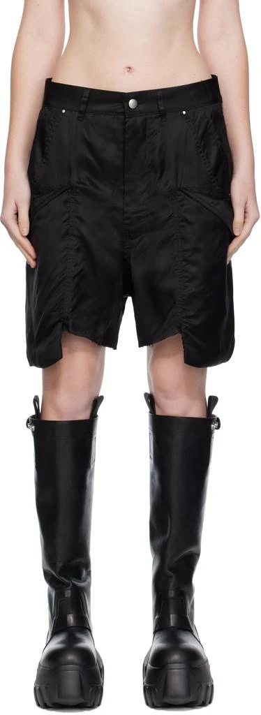 Rick Owens Black Concordians Stefan Cargo Shorts 1