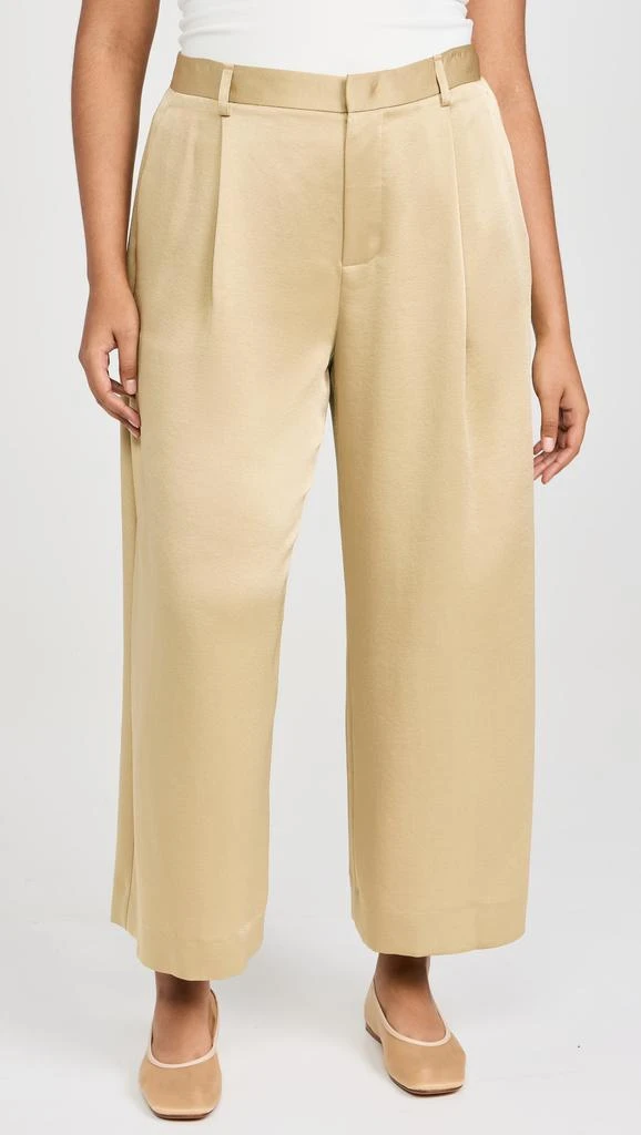 Vince Mid Rise Satin Culottes 10